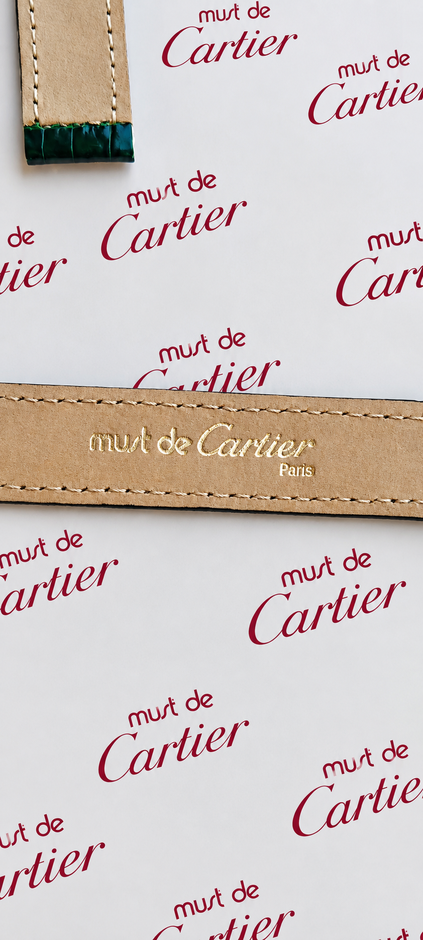 Must de Cartier Paris – Curea vintage din piele exotică
