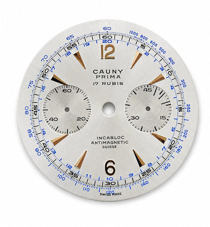 Cadran Cauny Prima Cronograph – NOS (New Old Stock)