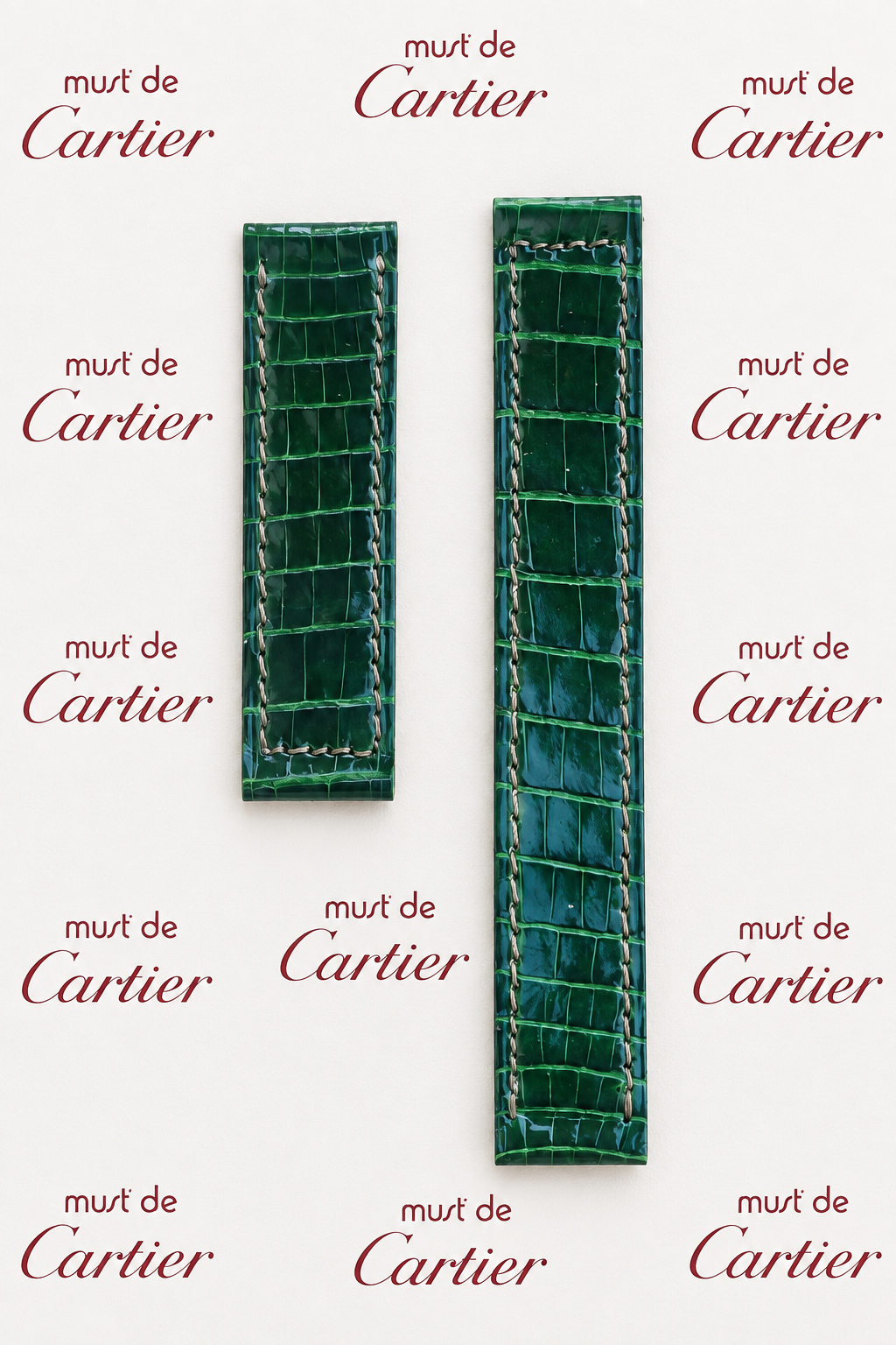 Must de Cartier Paris – Curea vintage din piele exotică