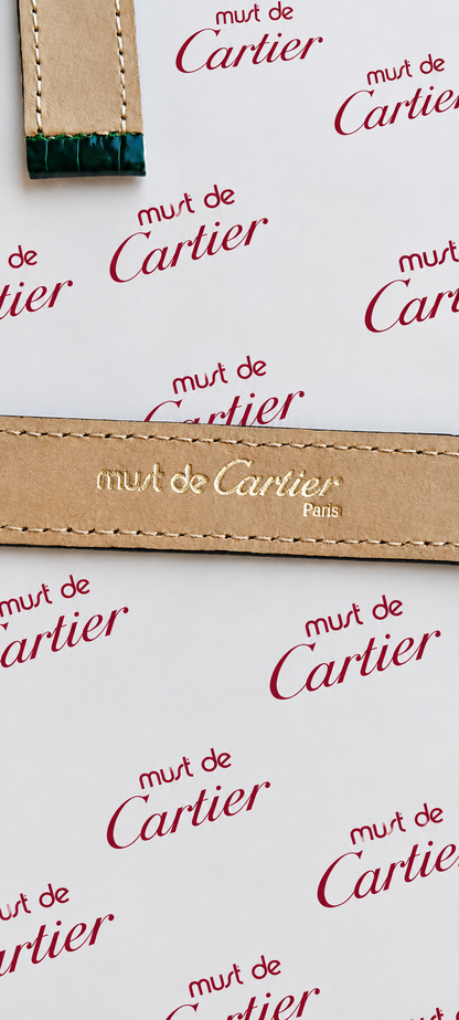 Must de Cartier Paris – Curea vintage din piele exotică