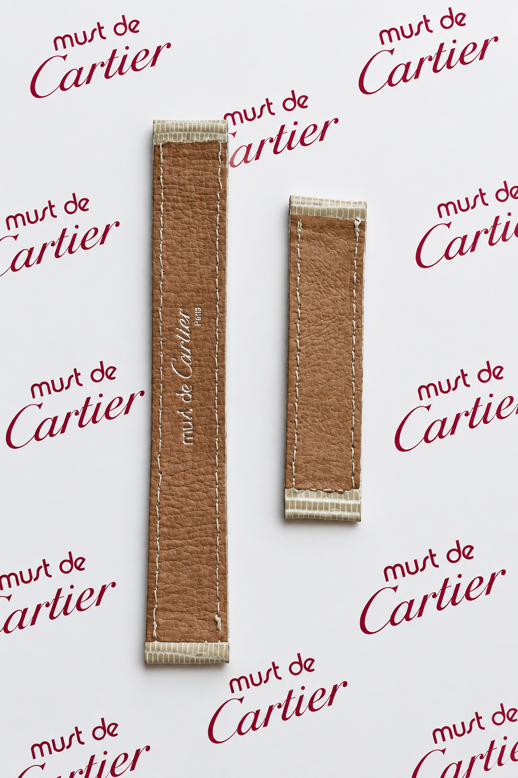 Must de Cartier Paris – Curea vintage din piele exotică